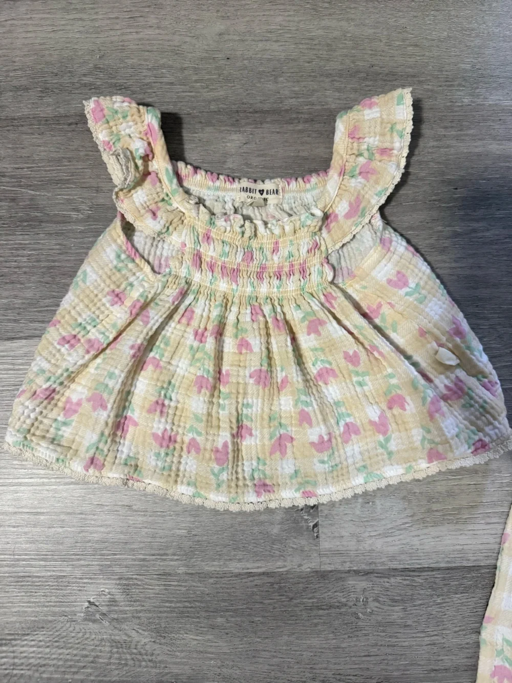Rabbit Bear Matching Floral Set